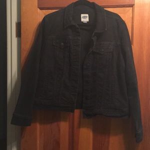 Women’s black denim jacket size XL
